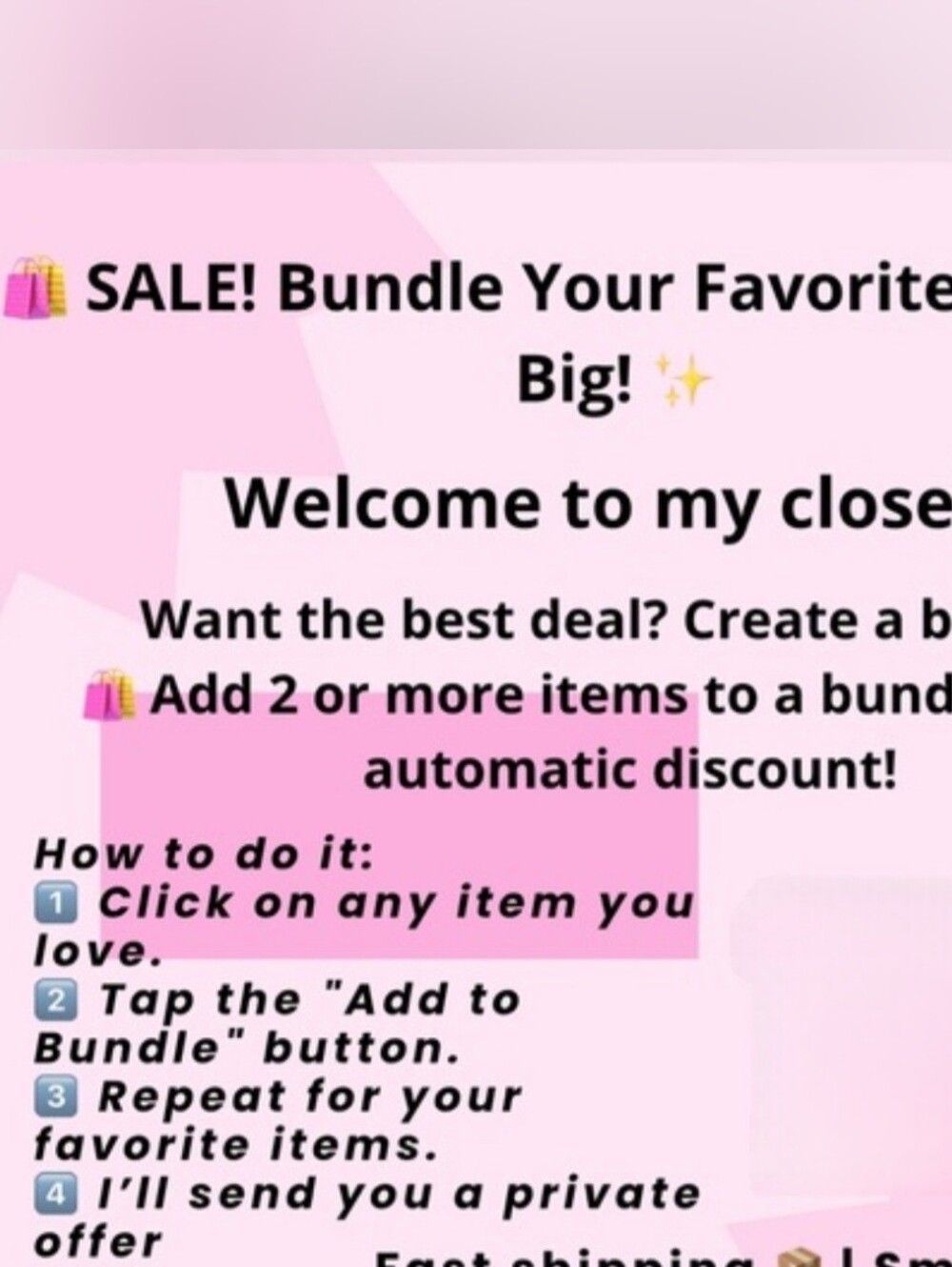BUNDLE SALE
